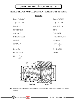 rosca trapezoidal