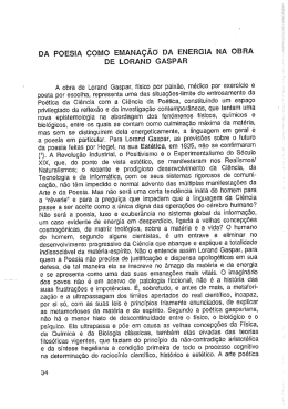 da poesia como emanação da energia na obra de lorand gaspar