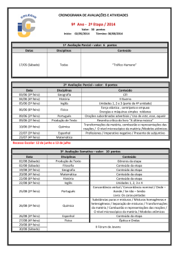 9&ordm; Ano Ensino Fundamental