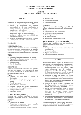 Anexo I &minus; CONTE&Uacute;DO PROGRAM&Aacute;TICO