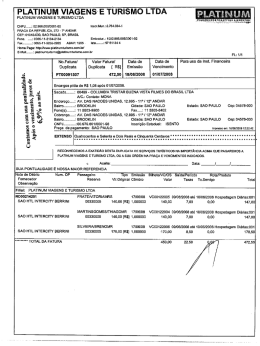 PLATINUM VIAGENS E TURISMO LTDA