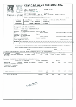 VASCO DA GAMA TURISMO LTDA