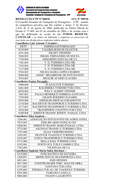 RESOLU&Ccedil;&Atilde;O CTP N&ordm; 848/10 ATA N&ordm; 999/10 O Conselho