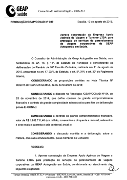 Aprova contrata&ccedil;&atilde;o da Empresa Apolo Ag&ecirc;ncia de Viagem e