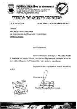 PREFEITURA MUNICIPAL DE DERRUBADAS cNPJ
