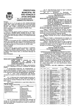 PREFEITURA MUNICIPAL DE S&Atilde;O GON&Ccedil;ALO