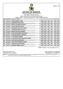 t&eacute;cnico legislativo - &aacute;rea administrativa