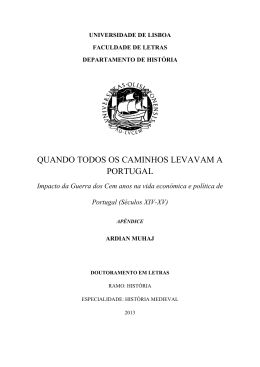 quando todos os caminhos levavam a portugal
