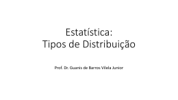 Estatística: Tipos de Distribuição