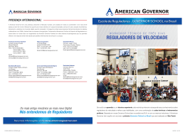 REGULADORES DE VELOCIDADE - American Governor Company