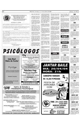 psicólogos - Jornal do Povo