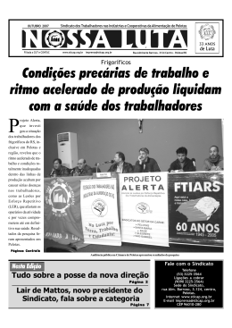 Jornal sticap outubro.p65 - Sindicato dos Trabalhadores nas