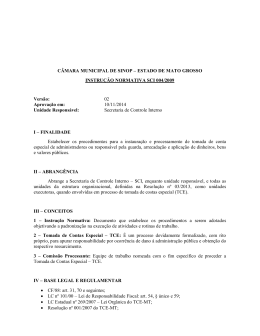 SCI 004/2009 - Versao 02 - Câmara de Vereadores de Sinop