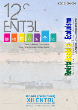 anais ENTBL 5(4).pub - Sociedade Brasileira de Ecoturismo