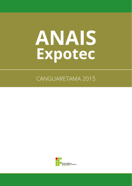 ANAIS - Expotec Canguaretama 2015.