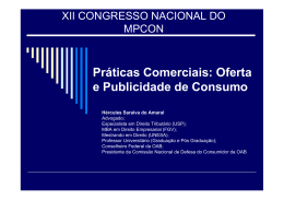 Publicidade e Oferta - Ministério Público do Estado do Ceará