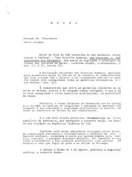 Acesse a &iacute;ntegra da mo&ccedil;&atilde;o - Instituto dos Advogados Brasileiros