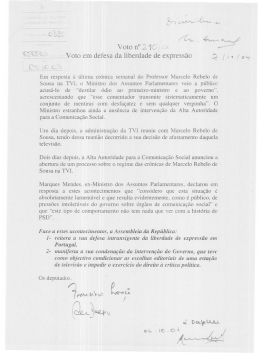 r/&iacute;fg ` QM&rdquo; &iexcl;k! Voto n&deg;21C _- _ Voto em defesa da liberdade de