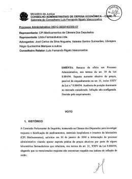 CONSELHO ADMINISTRATIVO DE DEFESA ECONOMICA