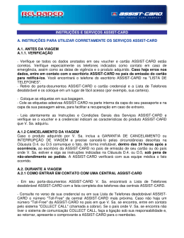 Condi&ccedil;&otilde;es Gerais Assist Card