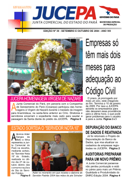 Informativo Jucepa n&ordm; 39