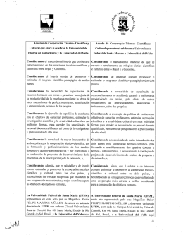 Acuerdo de Cooperación Técnico— Científica y