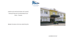 projecto educativo 2015 - Associa&ccedil;&atilde;o Humanit&aacute;ria de Salreu