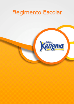 regimento escolar