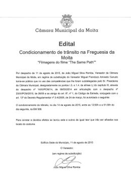 Filmagens do filme "The Same Path"