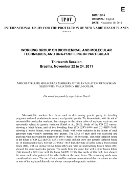Microsatellite Molecular Markers in the Evaluation of