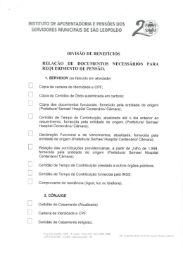INSTITUTO DE APOsENTADOsrA E PENSOES DOS