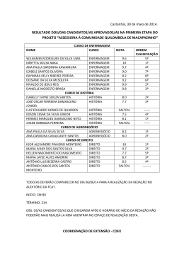 Resultado da Entrevista