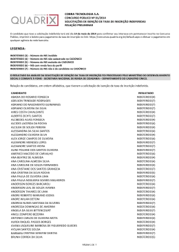 30.04.14-Resultado Preliminar Decreto n&ordm; 6.135