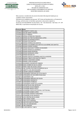 Alunos - UnASUS/UNIFESP