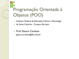 Programa&ccedil;&atilde;o Orientada &agrave; Objetos (POO) - IF