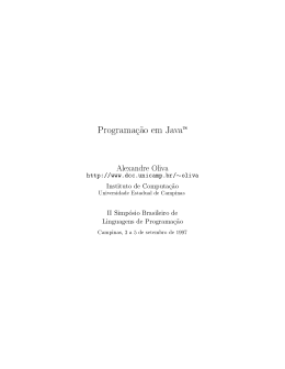 Programa c&atilde;o em JavaTM
