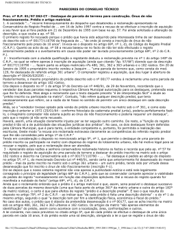 pareceres do conselho t&eacute;cnico - Instituto dos Registos e Notariado