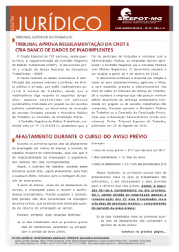 afastamento durante o curso do aviso pr&eacute;vio - sicepot-mg