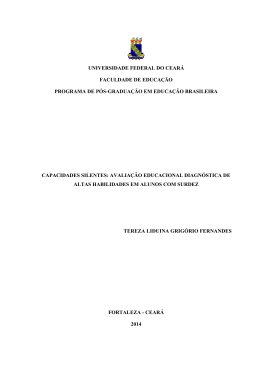 universidade federal do cear&aacute; faculdade de educa&ccedil;&atilde;o programa de