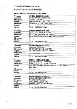 1a VARA Do TRABALHO DE &iexcl;Tu&fnof;sP
