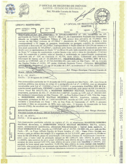 3&deg; oFIcIAL DE REGISTRO pE IM&Oacute;VEIS fi