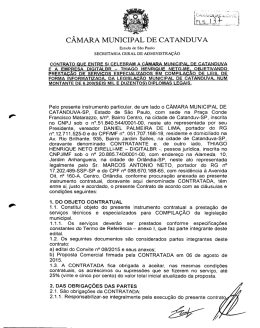 Contrato referente ao Convite nº 008/2015