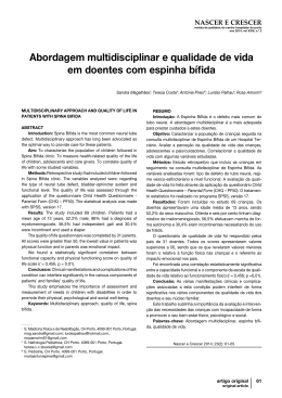 Abordagem multidisciplinar e qualidade de vida