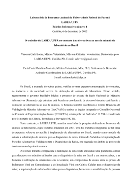 Boletim Informativo 1 - Labea - Universidade Federal do Paraná