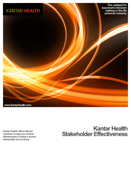 Kantar Health Stakeholder Effectiveness