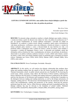 LEITURA E ENSINO DE LEITURA