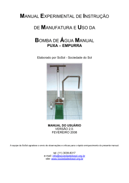 Bomba D`água Manual ()
