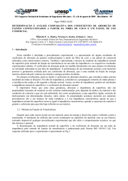 Determina&ccedil;&atilde;o e an&aacute;lise comparativa dos coeficientes de