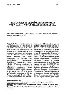SEMEADURA DE GRAM&Iacute;NEAS FORRAGEIRAS TROPICAIS: l
