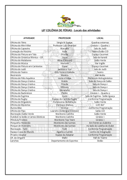 58 Colonia - Locais das atividades